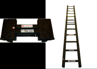 Lichtgewicht Rechte Tactische Vouwende Ladder met hoge weerstand met het Gegoten Kader van de Aluminiumlegering