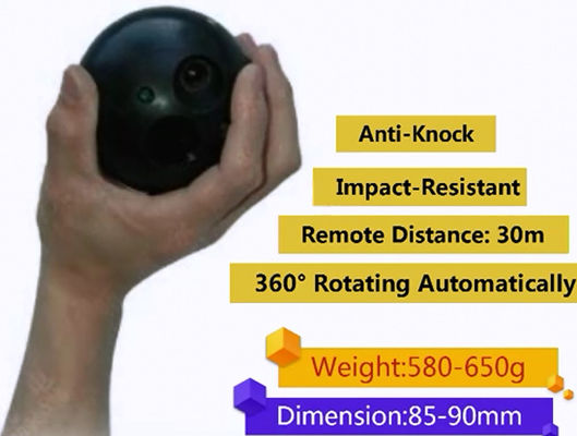360° roterend Draadloze Intelligentie In real time 30m Toezichtbal