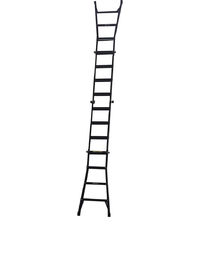 Ladings250kg Tactische Vouwende die Ladder met Anti met een laag wordt bedekt - Laag van de Glans de Donkere Kleur